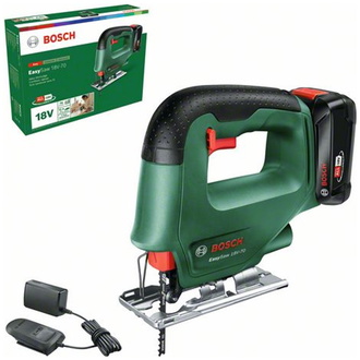 Bosch Akku-Stichsäge EasySaw 18V-70, incl. 1x Akku PBA 2 Ah, Ladegerät, Sägeblatt, Karton