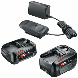 Bosch Systemzubehör 18 V Lithium-Ionen Starter-Set 18V (2.0 Ah + 4.0 Ah + AL 18V-20)