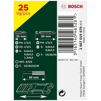 Bosch Mini-X-Line-Schrauberbit-Set, 25-tlg.