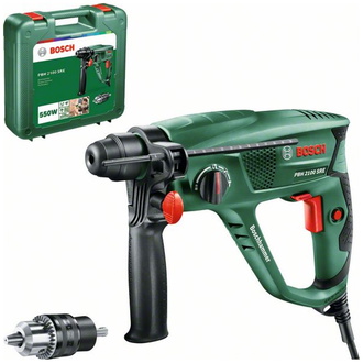 Bosch Bohrhammer PBH 2100 SRE, SDS-plus, incl. Zubehör, Tragekoffer