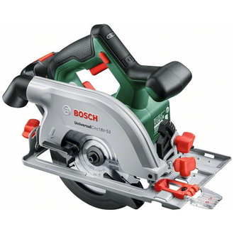 Bosch Akku-Kreissäge UniversalCirc 18V-53, incl. 1x Akku PBA 2,5 Ah, Ladegerät, Zubehör, Karton