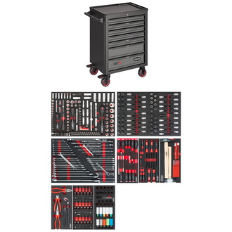 VIGOR Werkstattwagen Series L, mit Sortiment, Anzahl Werkzeuge: 376