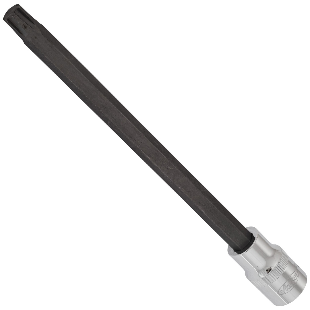 VIGOR Schraubendrehereinsatz, V2230, 1/2 (12,5 mm) Vierkant hohl, Innen Keilprofil Ribe-CV, SW M10,3