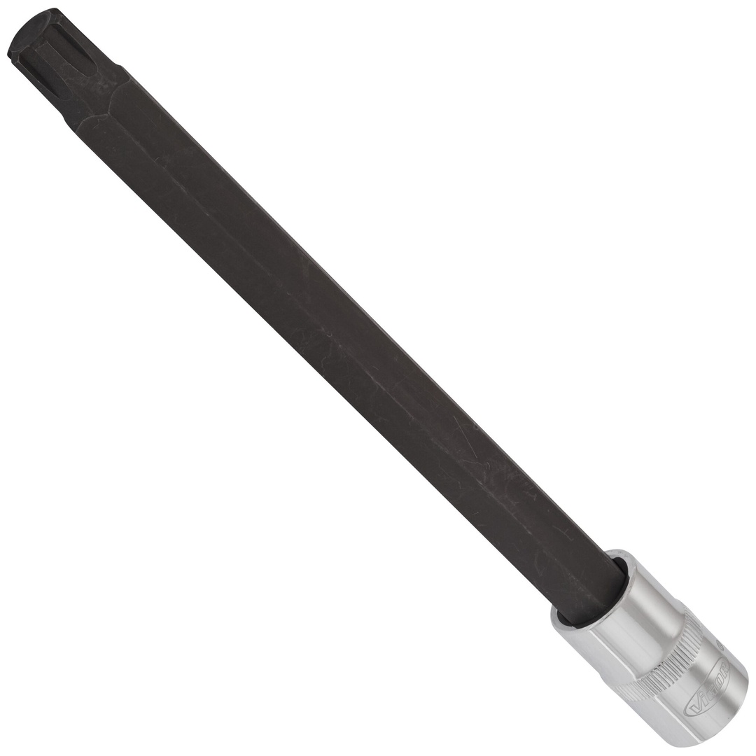VIGOR Schraubendrehereinsatz, V2232, 1/2 (12,5 mm) Vierkant hohl, Innen Keilprofil Ribe-CV, SW M13