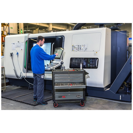 VIGOR Werkstattwagen Series&nbsp;XL, Kunststoff-Arbeitsplatte, leer, L x B x H: 919 - 2