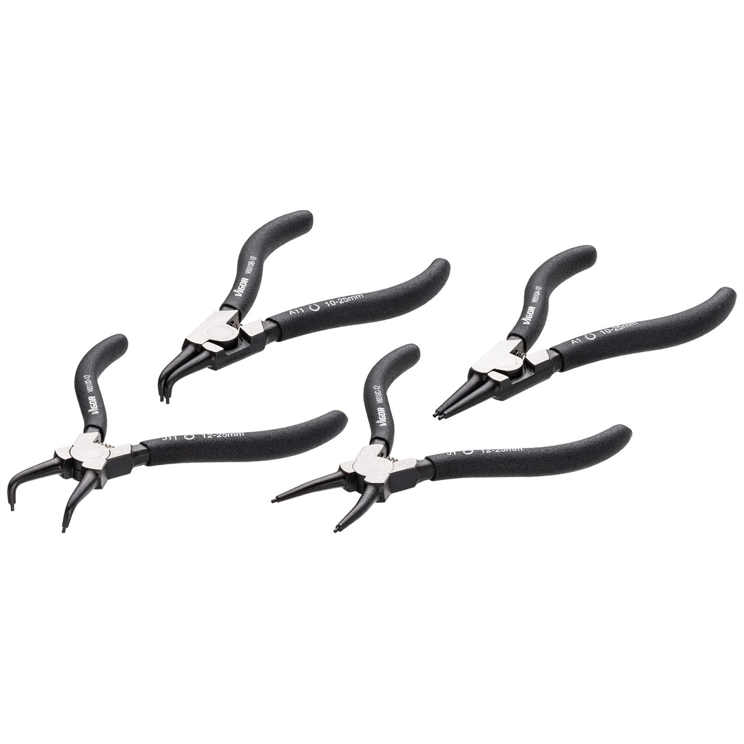 VIGOR Sicherungsringzangen Satz, 140 mm, 4-tlg., Anzahl Werkzeuge: 4