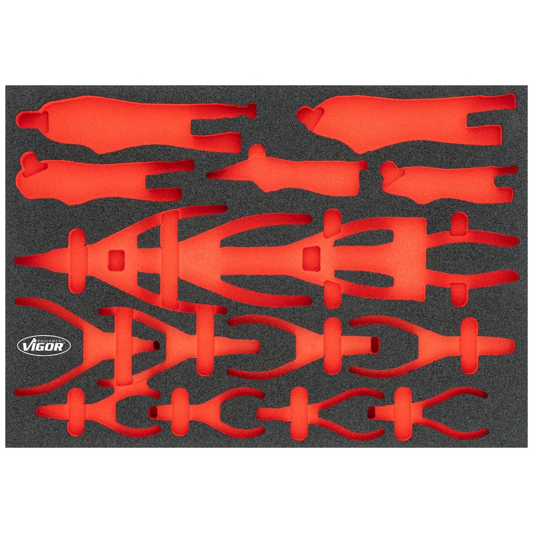 VIGOR Weichschaumeinlage, leer, V6816N-L, (LxBxH) 563 x 393 x 35 mm