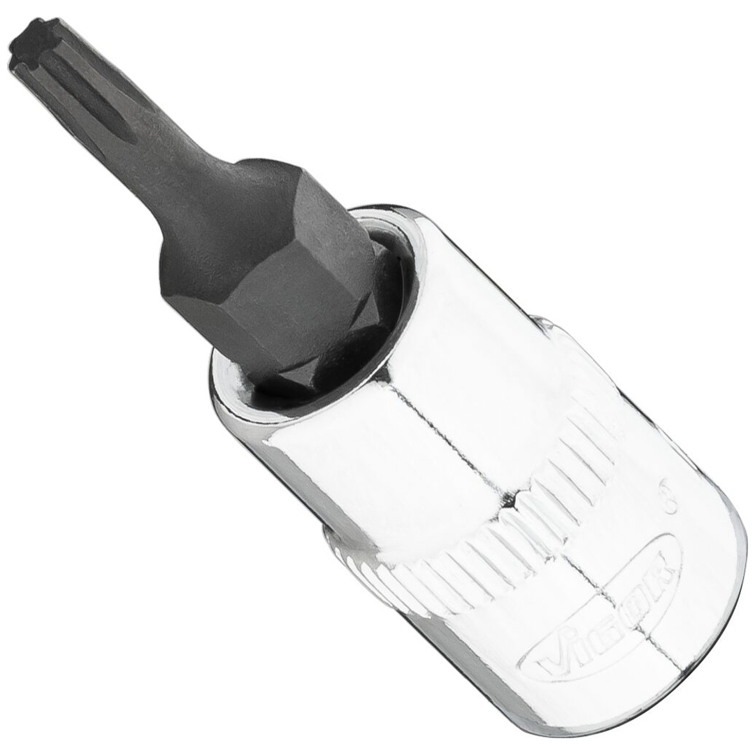 VIGOR Schraubendrehereinsatz, 1/4 (6,3 mm) Vierkant hohl, Innen TX Plus Profil, SW T10+