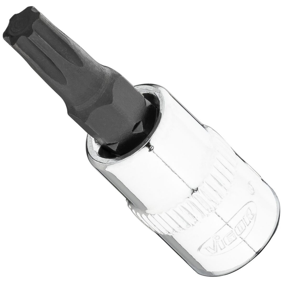 VIGOR Schraubendrehereinsatz, 1/4 (6,3 mm) Vierkant hohl, Innen TX Plus Profil, SW T27+
