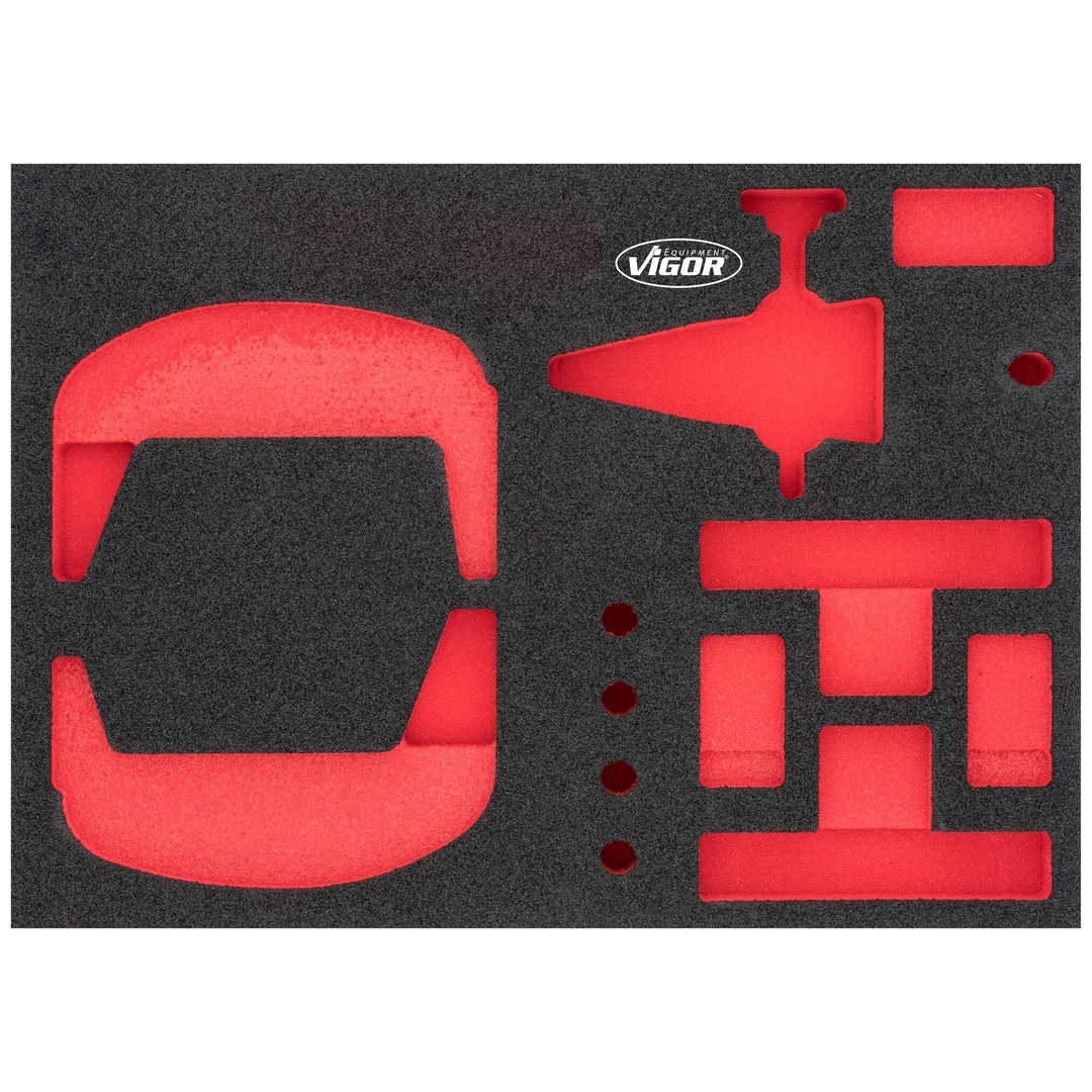 VIGOR Weichschaumeinlage, leer, V7261-L, (LxBxH) 393 x 282 x 35 mm