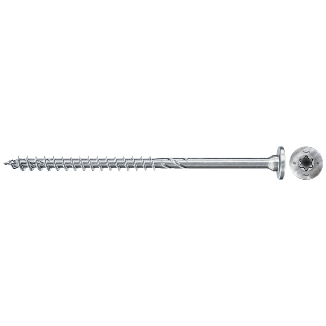 Fischer PowerFast II Spanplattenschraube 5 x 50 mm, Stufensenkkopf, TX25, verzinkt blau, TG, VE 200