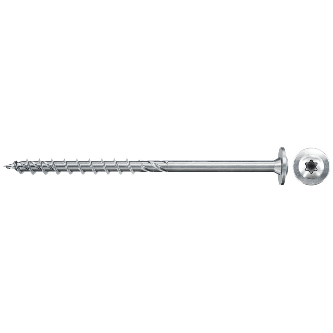 Fischer PowerFast II Spanplattenschraube 6 x 60 mm, Tellerkopf, TX30, verzinkt blau, TG, VE 100