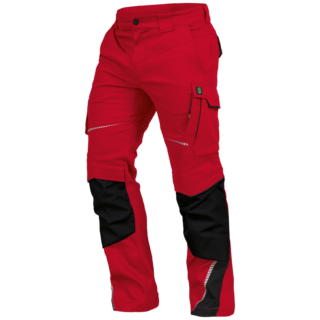 Leibwächter Bundhose Herren Flex-Line FLEXH22 Gr. 48 rot/schwarz