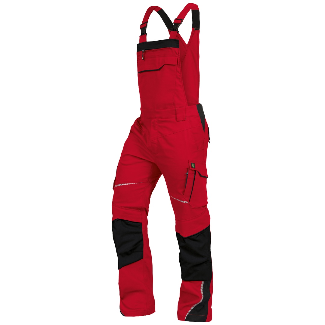 Leibwächter Latzhose Flex-Line FLEXL Gr. 62 rot/schwarz