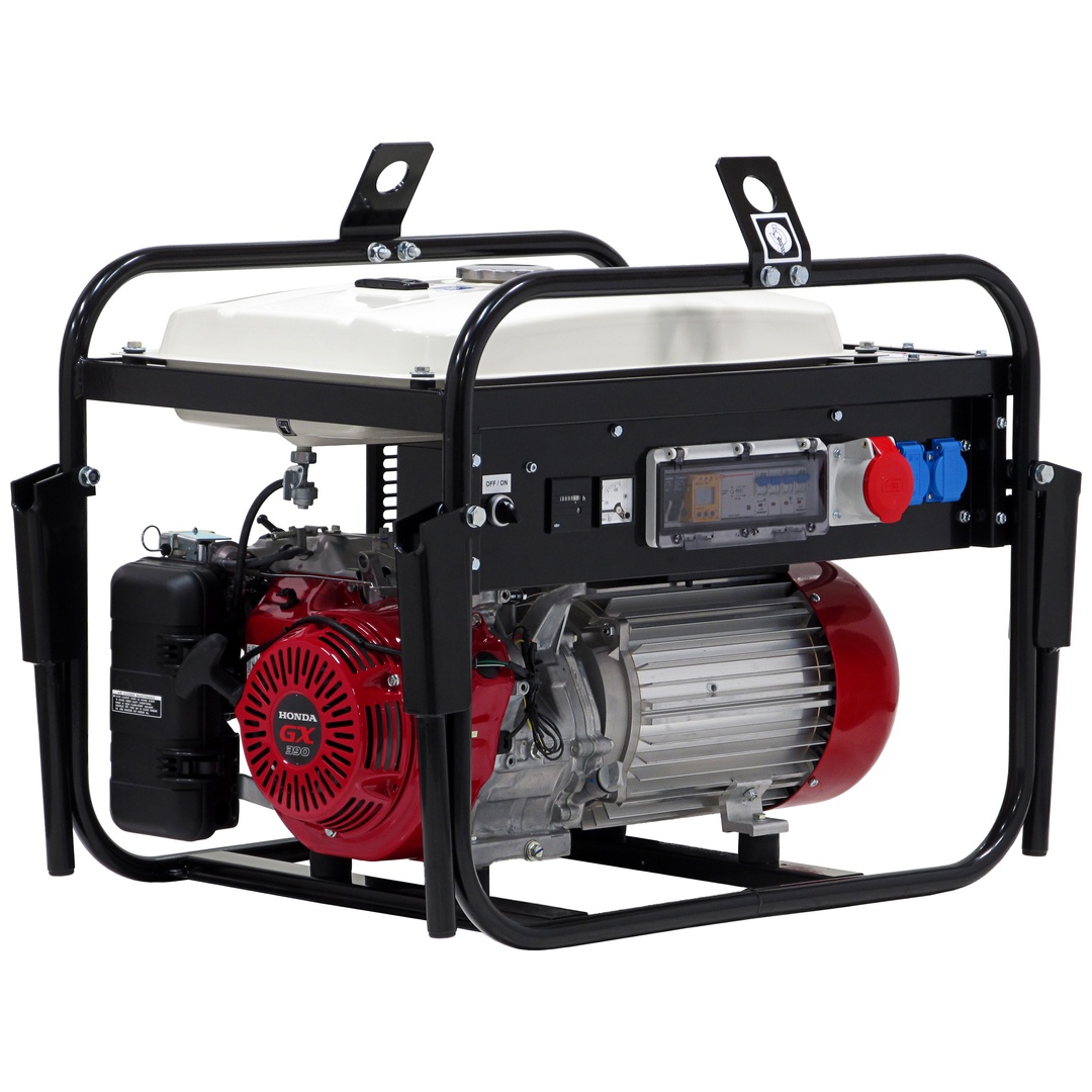 ELMAG Stromerzeuger SEBS 8054WDE/25-AVR-IP54-DGUV-B-BGBAU mit Honda-Motor GX390 (semi-schallgedämmt) mit Elektrostart Ausführung nach DGUV Version B