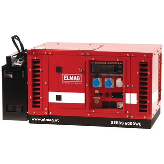 ELMAG Stromerzeuger SEBSS 10000WE-AVR-DSE3110, mit HONDA-Motor GX630 mit Elektrostart und AVR-Regelung (super-schallgedämmt)