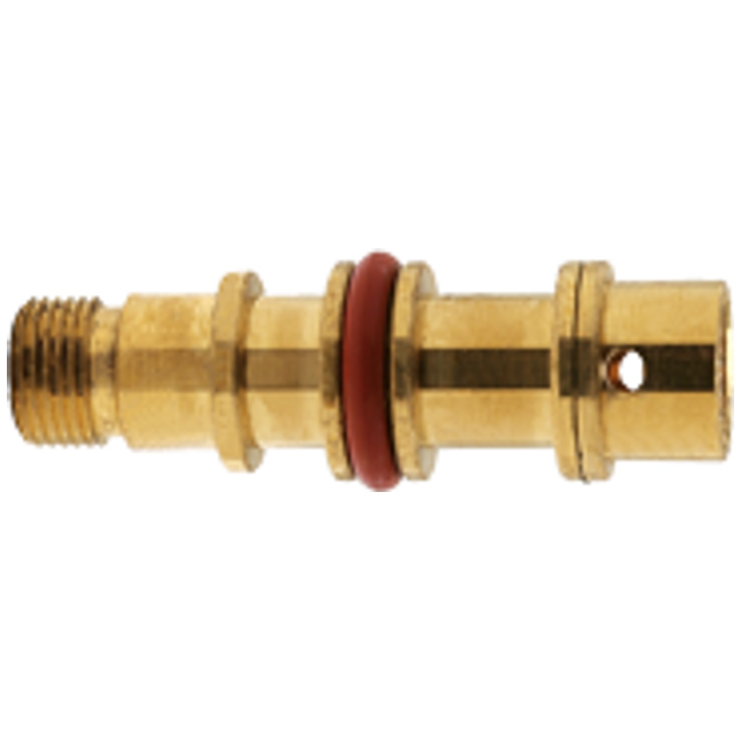 ELMAG Spannhülsengehäuse mit O-Ring, 1,6-3,2mm, L=45mm zu WIG Gasspar Gaslinse (LARGE), transparent, für SR & SRC 17/18/26