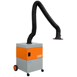 ELMAG Absauganlage, fahrbar, Profi-Master / 3m, Absaugarm Ø 150mm in Schlauchausführung, Absaugl. mit Arm max. 1.100 m³/h ~ 1,1 kW ~ 3x400 V (Type 60