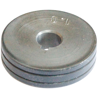 ELMAG Vorschubrolle 1,4/1,6 mm, WB-P400/P500L, (AØ 40mm/IØ 20mm, 10mm breit), f. Fe/CrNi/CuSi, TS, 'TRAPEZNUT' für WELBEE WB-P400/P500L (K5439B01)