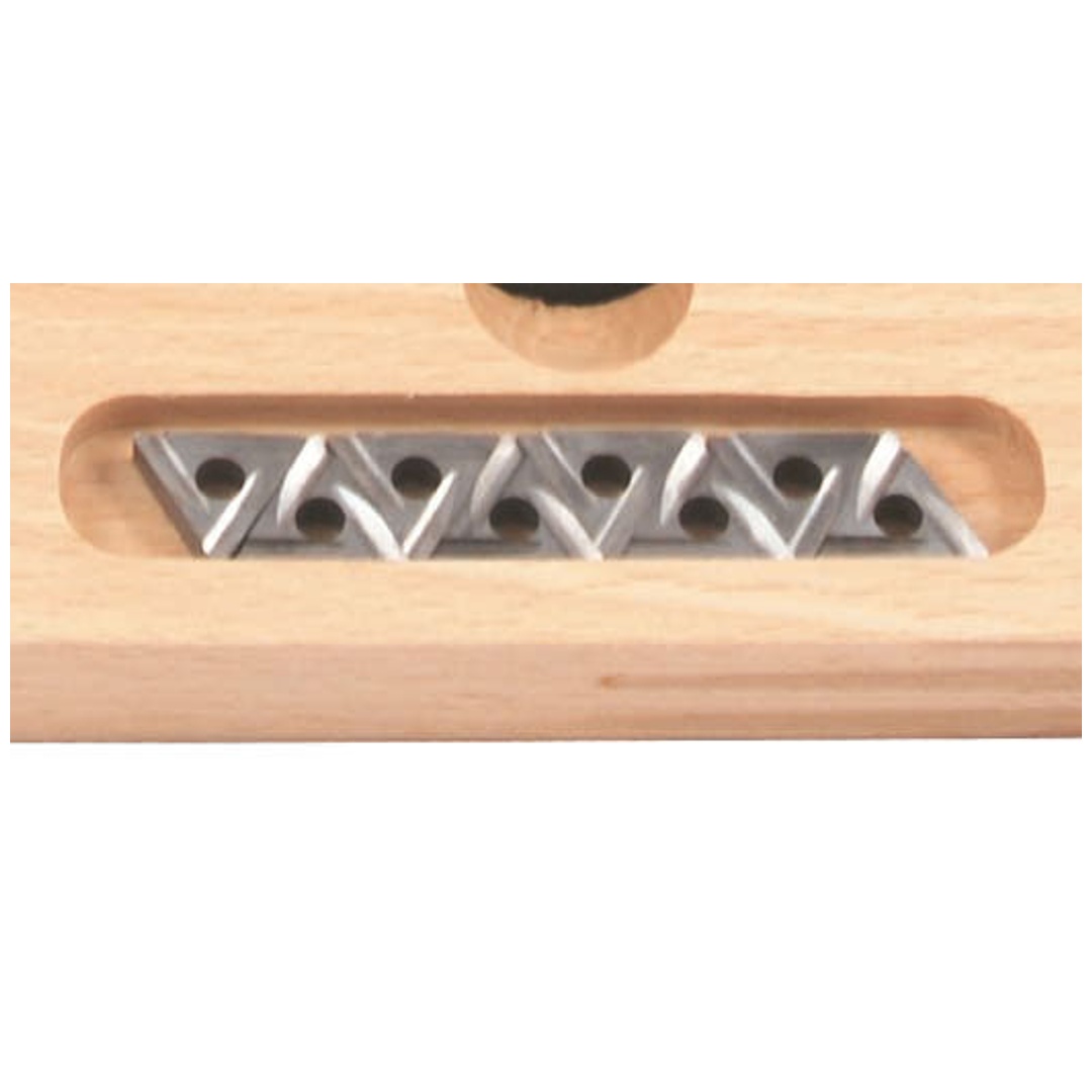 ELMAG Wendeplatte zu DM-Satz Camlock, ab 16x16mm passend, dreieckform, rechts - TIN/beschichtet