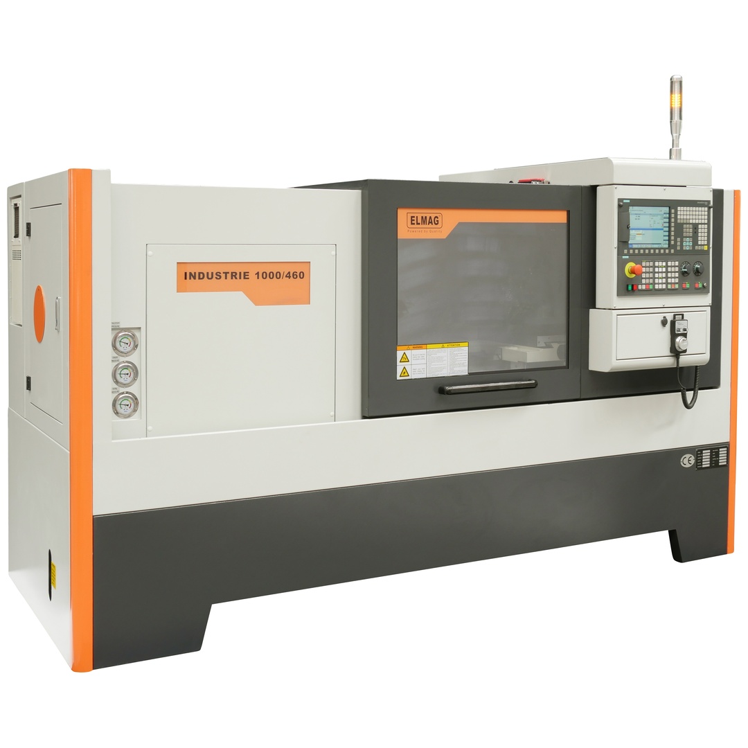 ELMAG CNC Drehmaschine INDUSTRIE 1000/460, inkl. Hydraulik-Drehfutter und Hydraulik-Reitstock