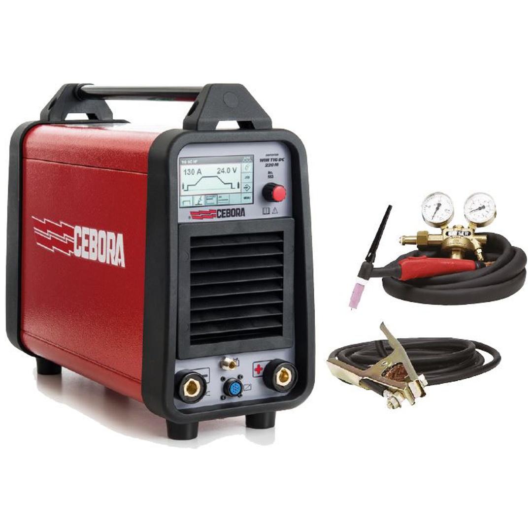ELMAG Profi WIG-DC-Schweißinverter PFC CEBORA WIN TIG DC 220 M - ECO SET