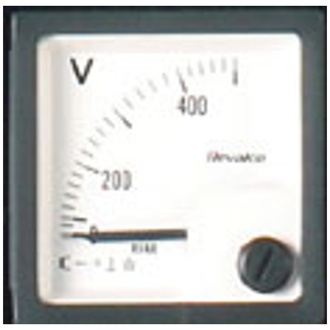 ELMAG Spannungsmessgerät 1x230 oder 400Volt, Voltmeter (V) für Stromerzeuger (montiert)