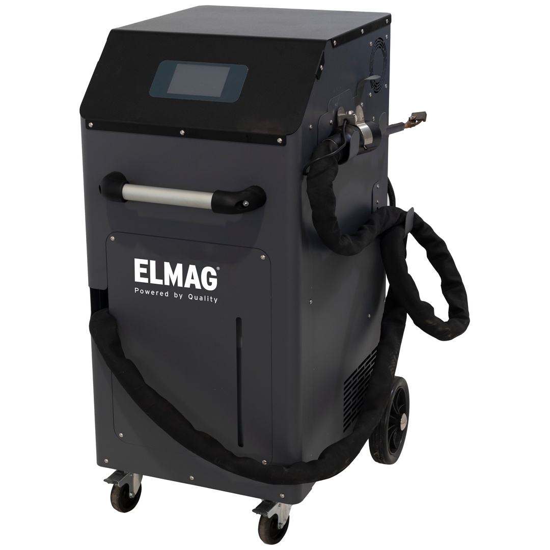 ELMAG Induktionsheizgerät, fahrbar HDi 8K400 TC: inkl. 4,25m Induktions-Schlauchpaket mit seitlichem Anwärmkopf  ACHTUNG: Gerät darf nicht liegend tra