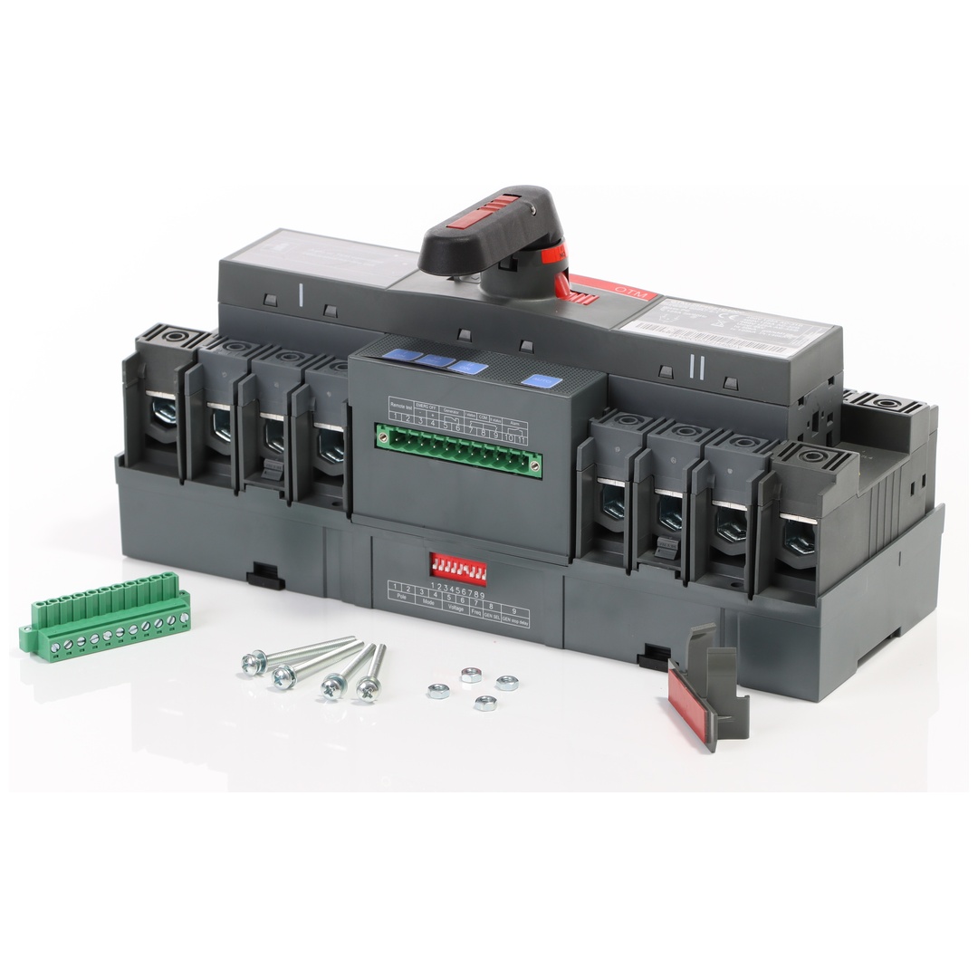 ELMAG Automatischer Lasttransferschalter 125A - 4polig Typ ABB OTM mit integrierter Netz- und Generatorüberwachung sowie Fernstartausgang für Stromerz