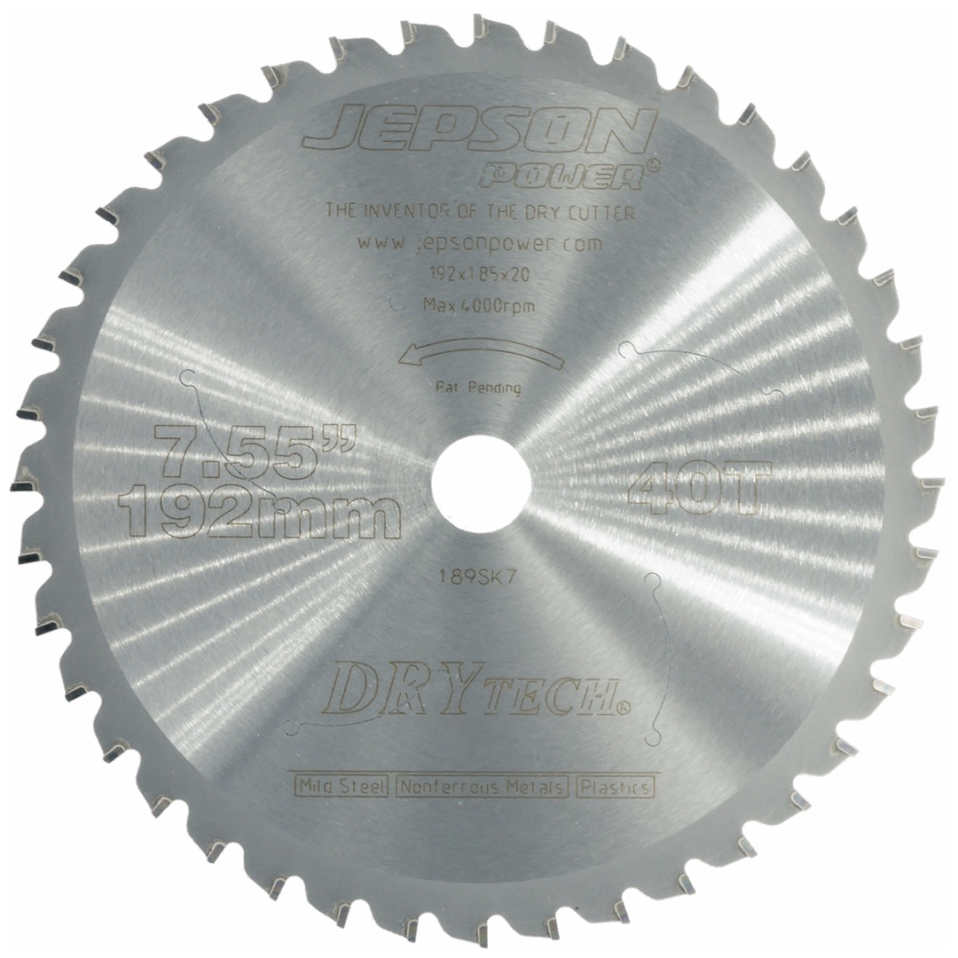 ELMAG Cermet-Sägeblatt orig. JEPSON, 192x1,85x20 mm - 40 Zähne für HAND DRY CUTTER 8219
