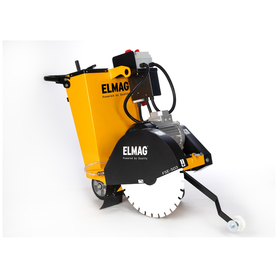 ELMAG Fugenschneider FSE-503 ohne Diamantblatt, mit 7,5kW/380 Volt Elektromotor,  mit integriertem 40 Liter Wassertank (max. 25m Verlängerungskabel 5x