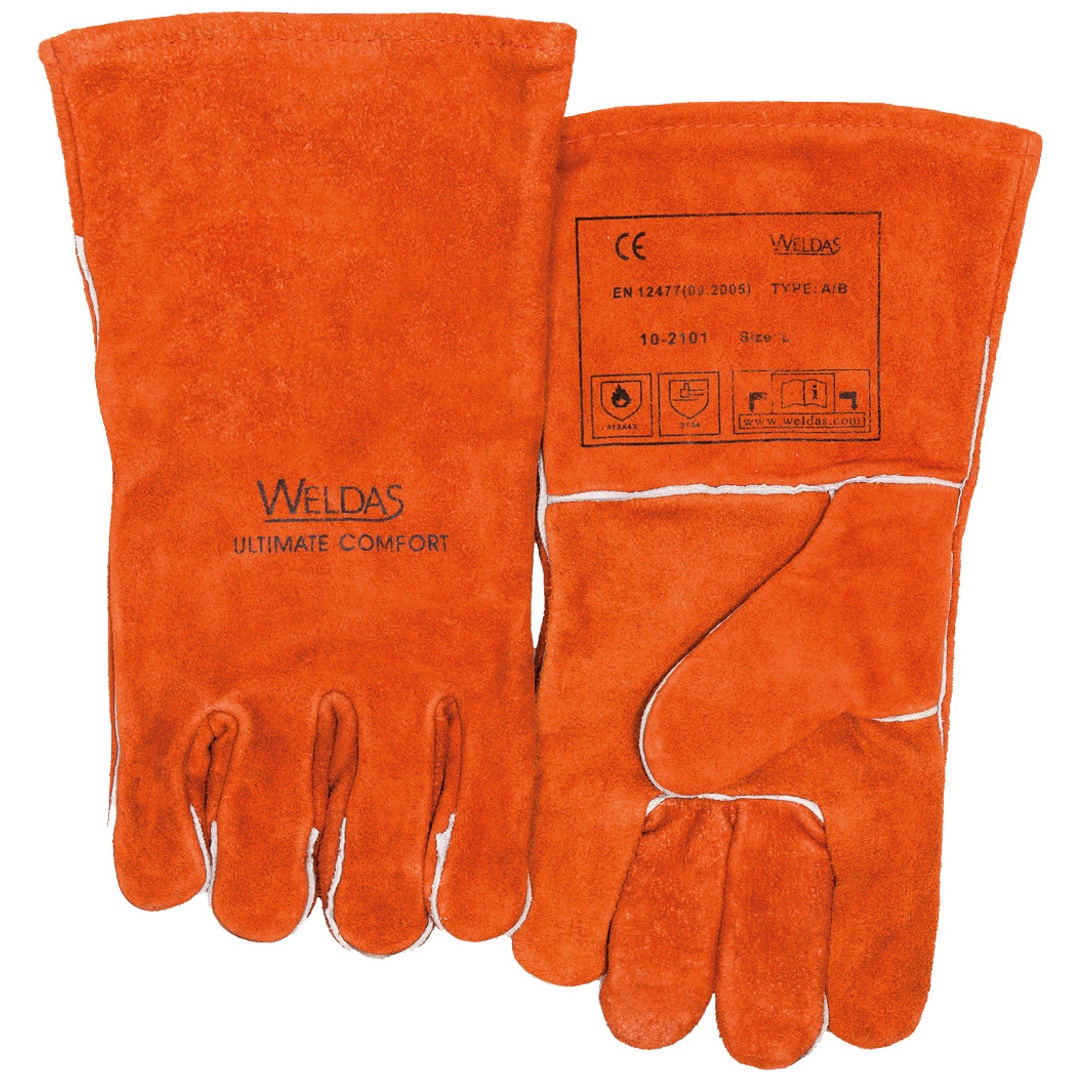 Weldas 5-Finger-Schweißerhandschuh 10-2101 , Gr. 9,5 rechts + links