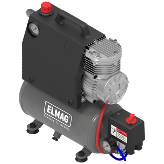 ELMAG Spezialkompressor ÖLFREI SILVERSTONE 2, 12 V., 5 lt. Kessel