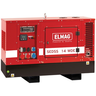 ELMAG Stromerzeuger SEDSS 14WDE-AVR-DSE4520-V2, mit KUBOTA-Motor D1703M (super-schallgedämmt)