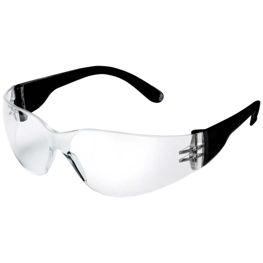 ELMAG Schutzbrille farblos schwarz & Logo PC2mm kratzfest & antifog 1 Stk. Pkg. - SB