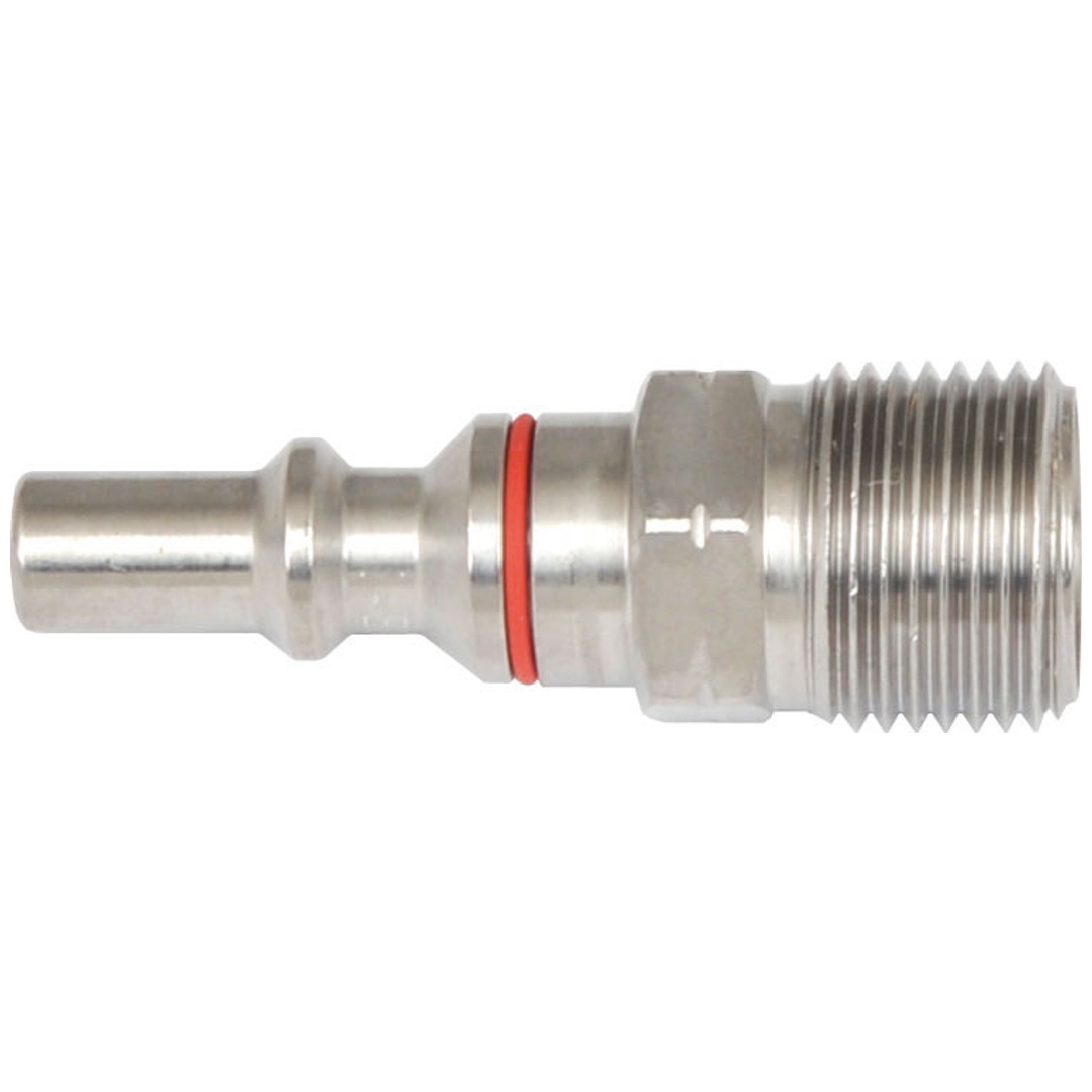 ELMAG Azetylen-Edelstahlstecknippel, AG 3/8 - LINKS zu Handgriff nach EN 561