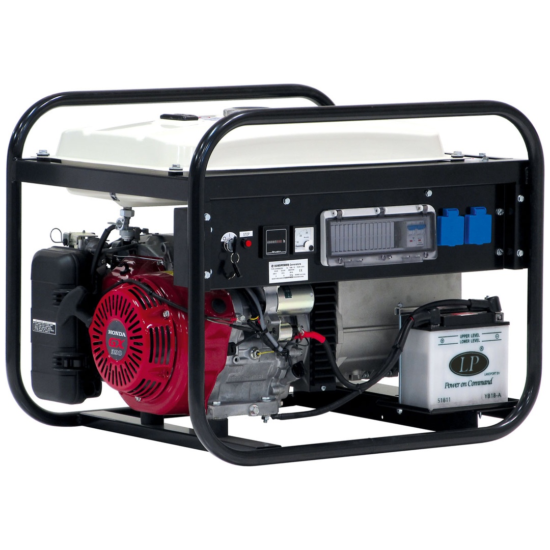 ELMAG Stromerzeuger SEBS 6000W/25-AVR mit HONDA-Motor GX390 mit Großtank und AVR-Regelung (semi-schallgedämmt)