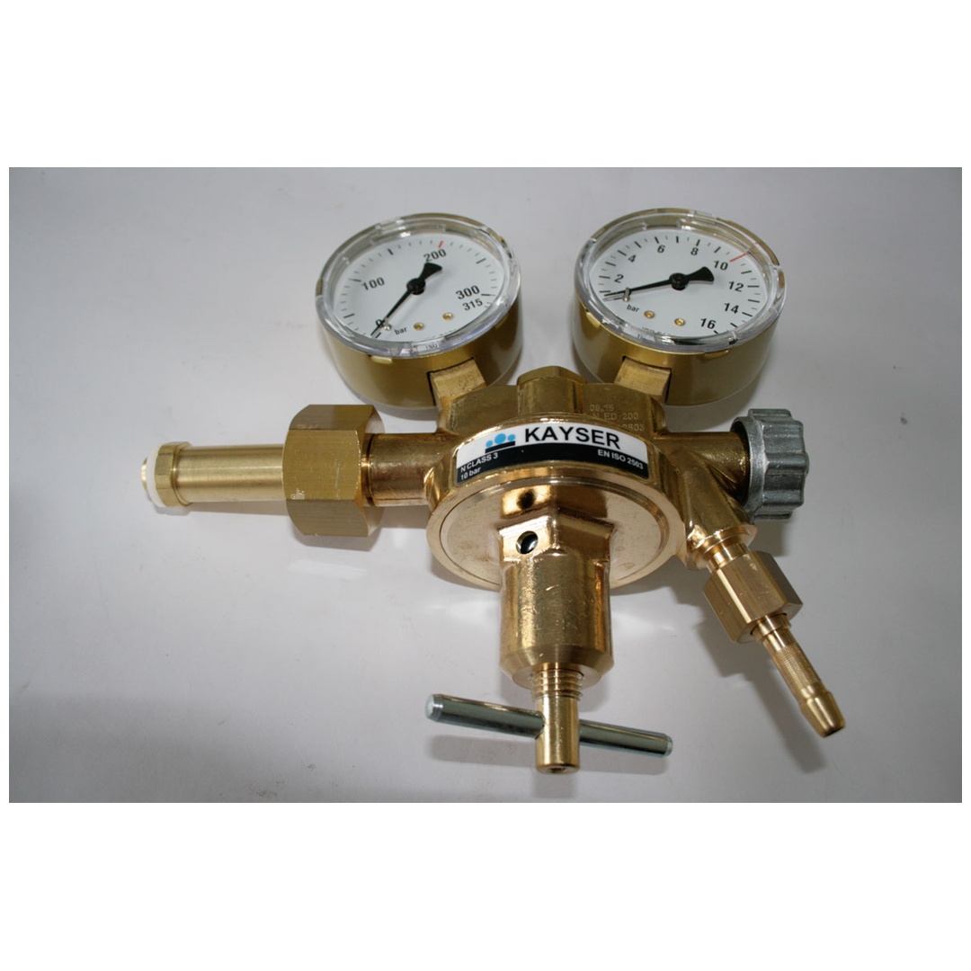 ELMAG Druckregler Stickstoff, mit 2 Man. Ø 63mm, Arbeitsdruck regelbar 0-10 bar