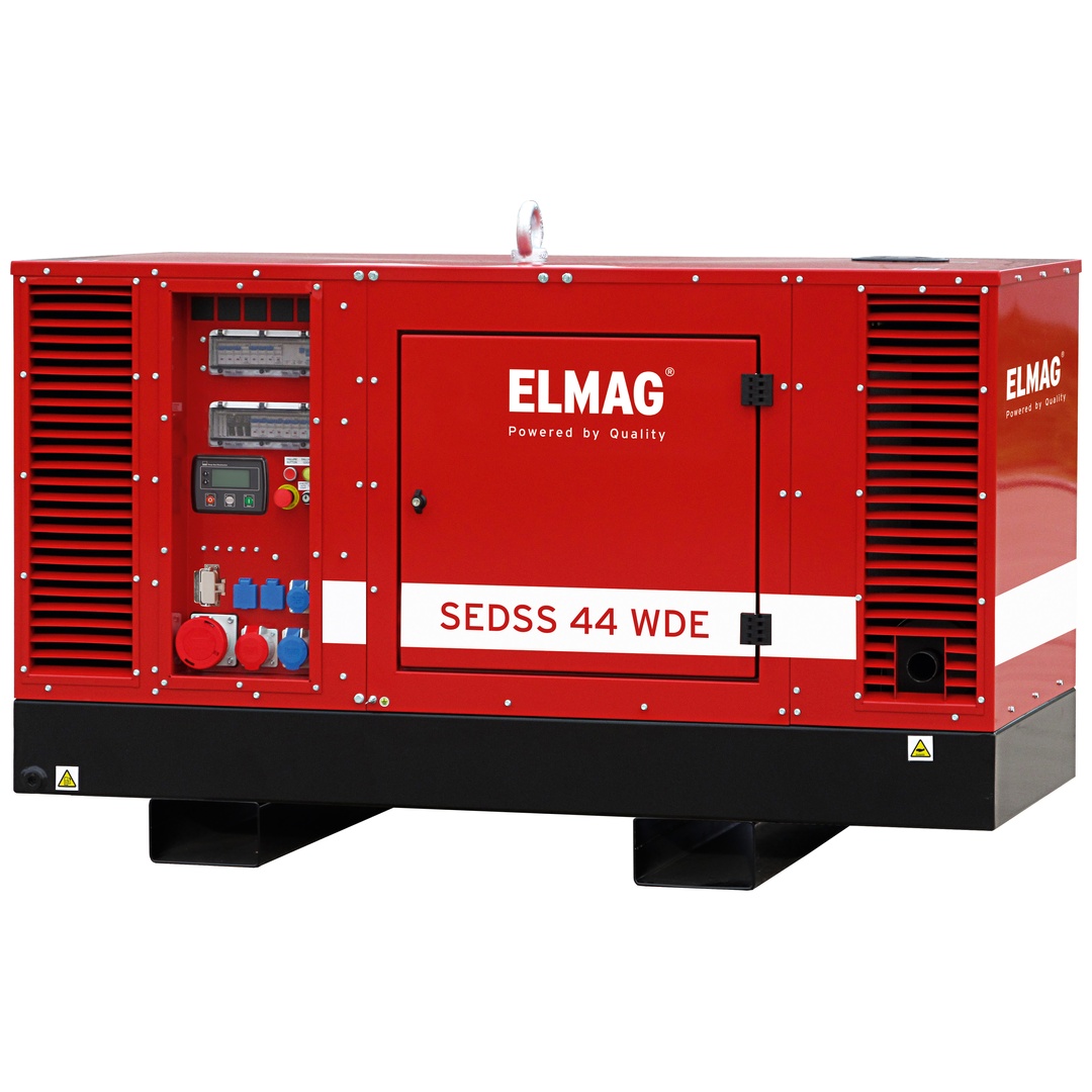 ELMAG Stromerzeuger SEDSS 44WDE-AVR-DSE4520-V2 mit KUBOTA-Motor V3800DIT (super-schallgedämmt) Stage 3A für Stationäranwendung inkl. Erhaltungsladeger