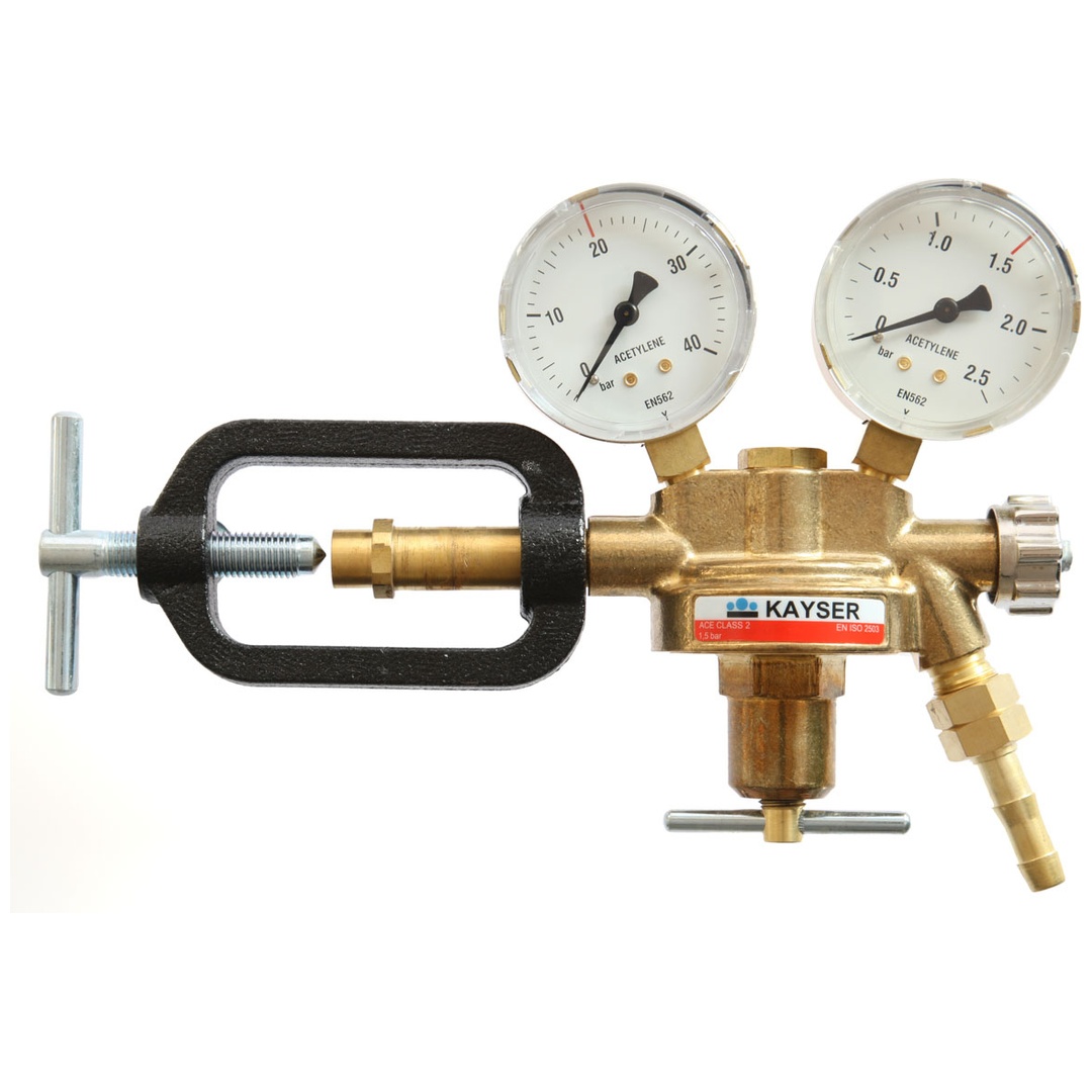 ELMAG Druckregler Azetylen, mit 2 Manometer, Ø 63mm