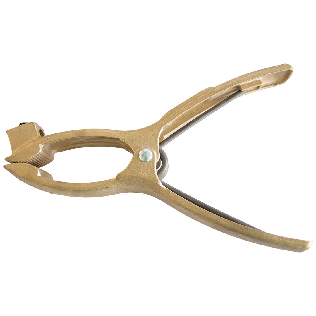ELMAG Auftau Masseklemme Doc 2, (400 A, 60 % ED), Messing, Max. Klemmenöffnung: 70 mm, min. Klemmung: Ø 17mm, Max. Kabelquerschnitt: 50mm²