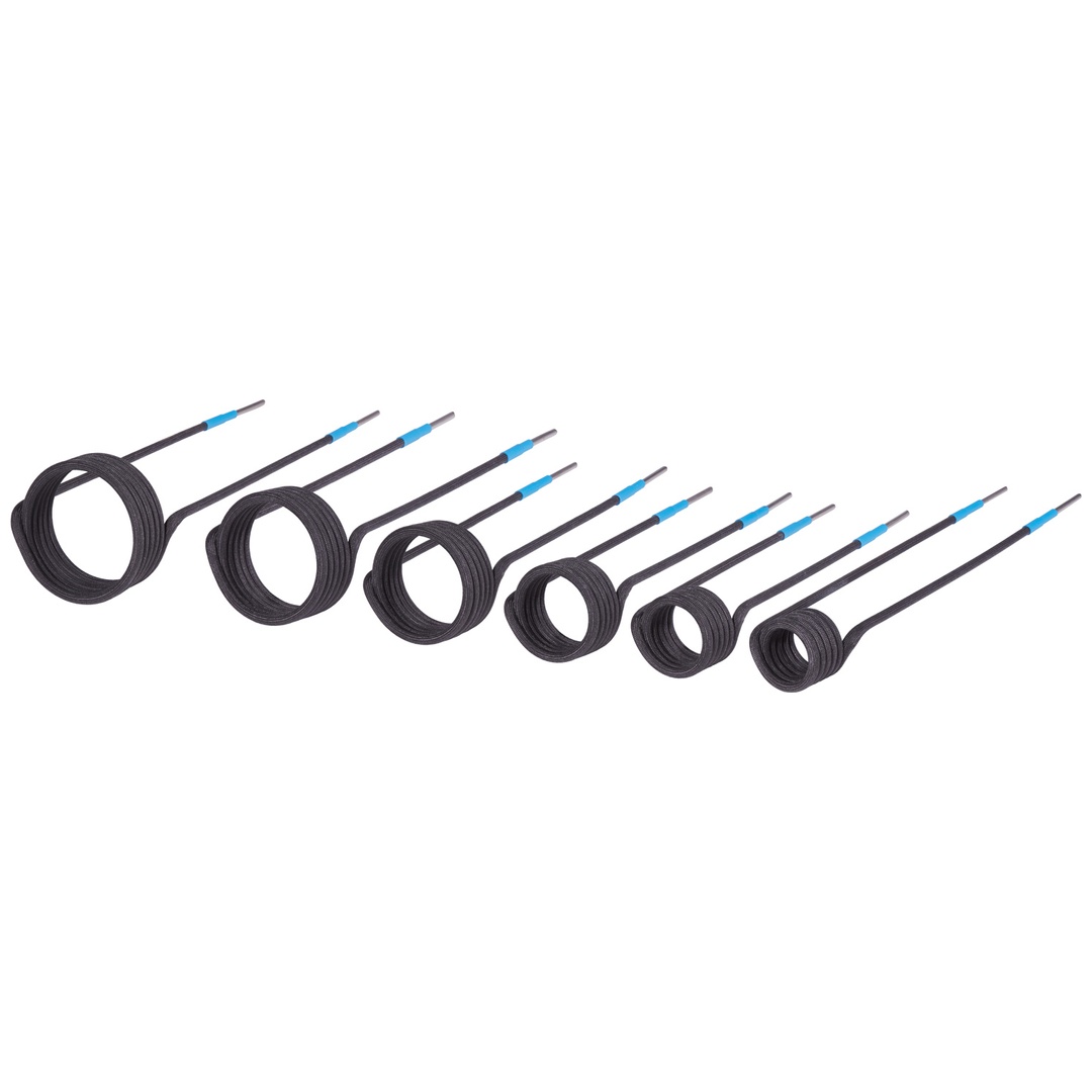 ELMAG Induktions-Spiralen-Set 6 teilig zu iDuctor W2300 bestehend aus: 1 Stk. Ø 23mm/M10-250 Gerade-Spirale, 59246 1 Stk. Ø 26mm/M12-200 Gerade-Spiral