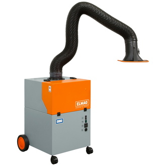 ELMAG Absauganlage, fahrbar, Smart-Master / 3m, Absaugarm Ø 150mm in Schlauchausführung, Absaugl. mit Arm max. 950 m³/h ~ 1,1 kW ~ 1x230 V (Type 64 33