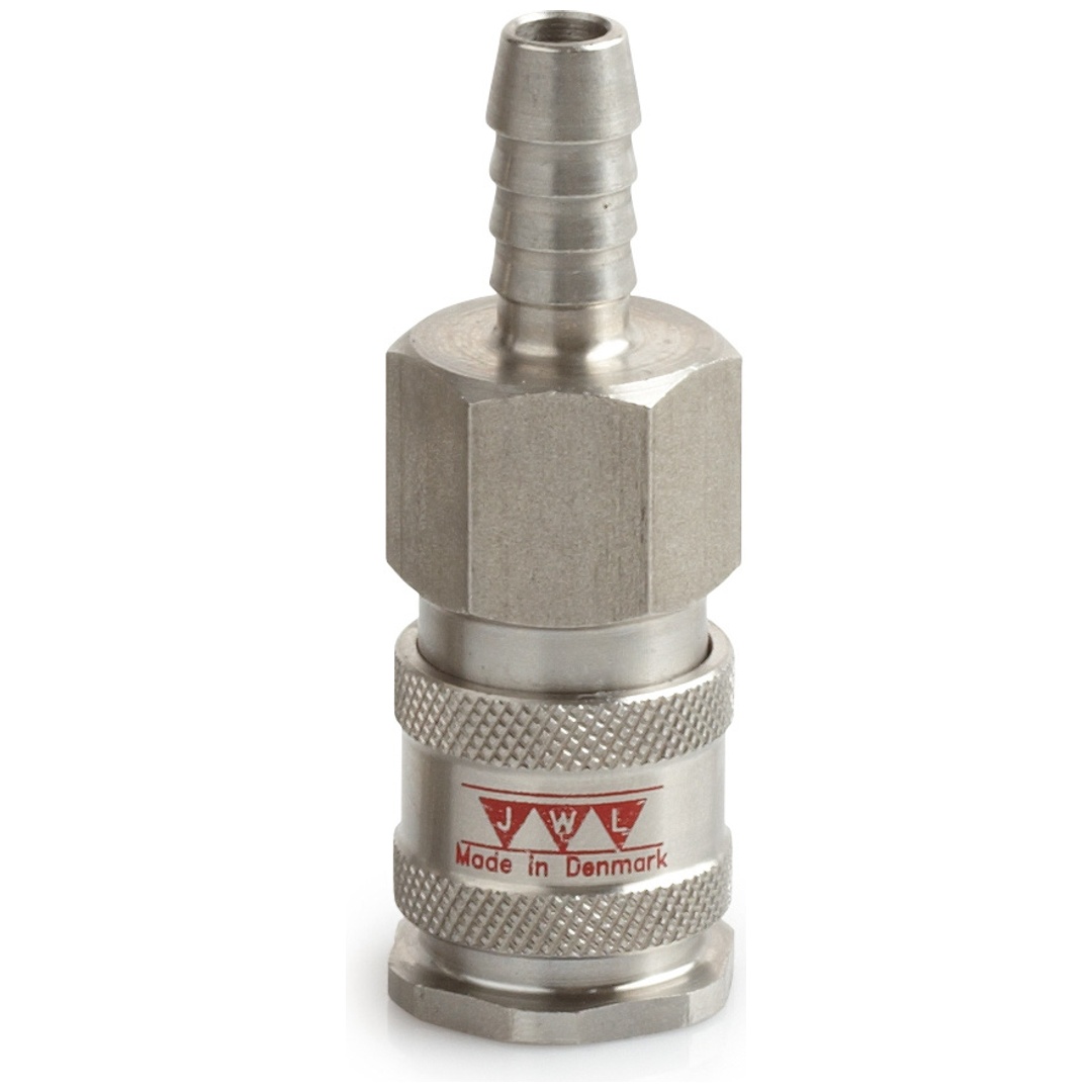 ELMAG Kupplung Edelstahl 316 JWL Serie 540 DN 7,8, mit Schlauchtülle 8 mm