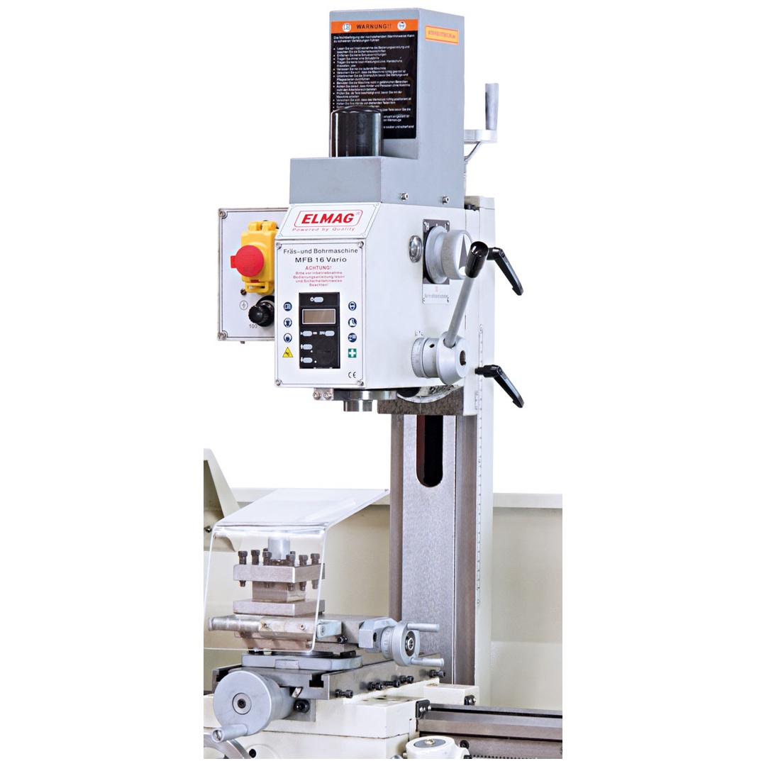 ELMAG Fräs- und Bohreinheit MFB 16 Vario inkl. Spritzwand passend zu SUPERTURN 550