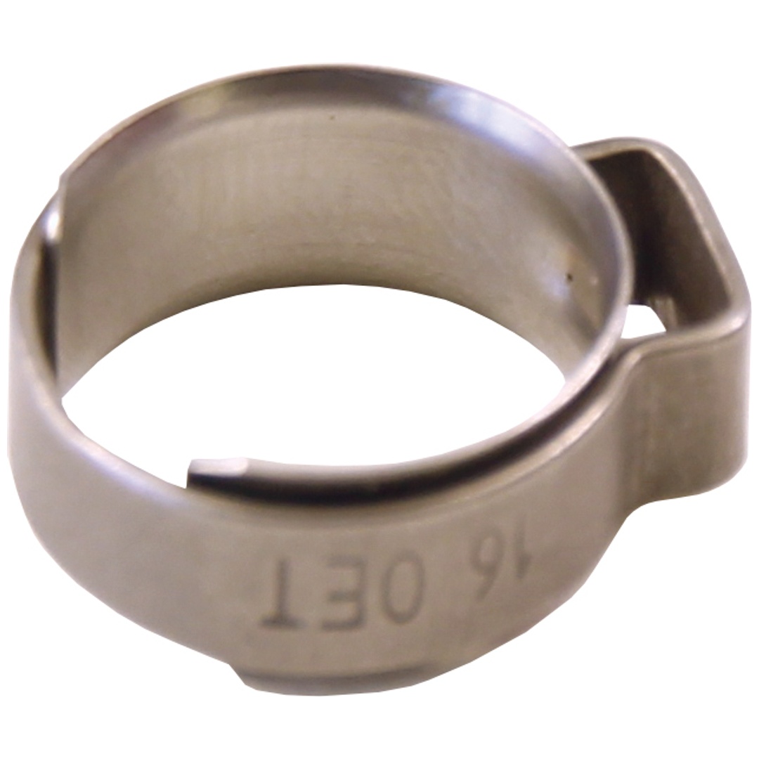 ELMAG OETIKER 1-Ohr Klemme mit Einlagering, 21 OET 18,0 - 20,3 mm (Edelstahl)