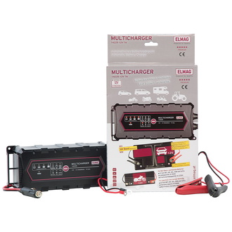 ELMAG Automatisches Batterieladegerät 12 V. MULTICHARGER 14225, max. 7,0 A.