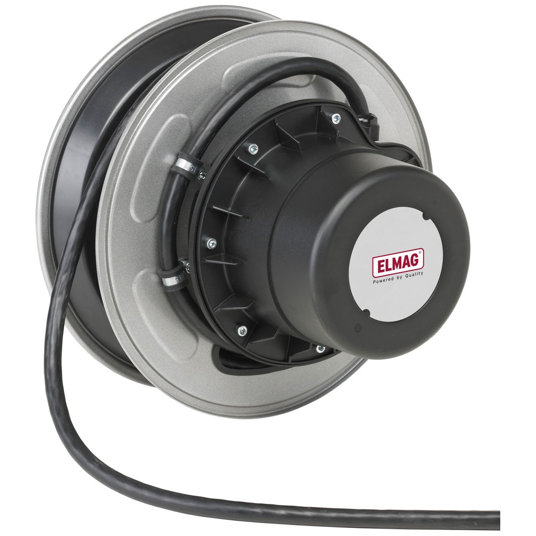 ELMAG Autom. Kabelaufroller ZECA, 1442 RNF, 12+2 Meter, 5x2,5mm², IP 65 (ohne Zuleitung, Stecker und Kupplung)