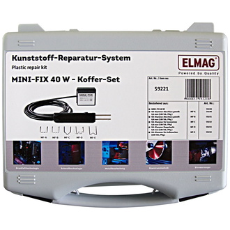 ELMAG Kunststoff-Reparatur-System MINI-FIX 40W - SET im Koffer