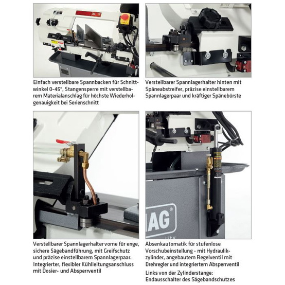 ELMAG Metall-Bandsägemaschine Modell HY 180-4 - 3